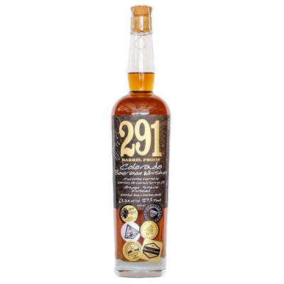 291 Colorado Bourbon Whiskey, Barrel Proof, Single Barrel Bourbon 291 Colorado Whiskey